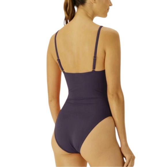 Andie ‘Amalfie’ Navy Blue One-Piece Swimsuit Size Large - Picture 2 of 9